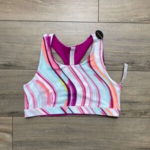 Avia Girls‎ Reversible Racerback Sports Bra Size XL (14-16) Swirl Print